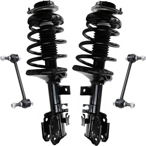 Miniatura 35 de Detroit Axle - Kit de 4 piezas RWD Puntales Delanteros Barras Estabilizadoras para Ford F-150 2021 2022 2023 2024, 2 Puntales con Resorte Helicoidal