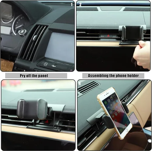 Miniatura 3 de HAPPYHORSE Soporte para teléfono compatible con Land Rover Range Rover Sport/Vogue 2023, consola central de automóvil, aleación de aluminio
