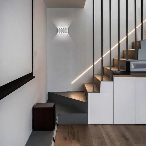 Miniatura 5 de Kawell Aplique de pared moderno de 10 W, luz de pared LED para interiores, lámpara de pared LED de aluminio para dormitorio, sala de estar, mesita