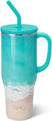Miniatura 48 de Swig Life - Taza Mega de 40 onzas, Taza de 40 oz con asa y pajita, apta para portavasos, apta para lavavajillas, taza aislante extra grande