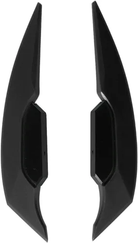 Akozon 1 juego de alerón aerodinámico para motocicleta, compatible con motocicletas universales y bicicletas eléctricas (negro)