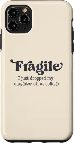 Miniatura 13 de Frágil - Carcasa para iPhone 16 con texto en inglés "I Just Ddrops My Daughter Off at College Parents
