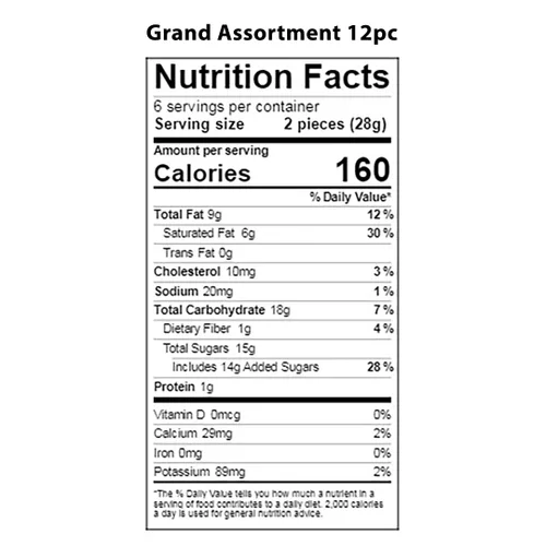 Miniatura 2 de Vermont Nut Free Chocolates Chocolates en caja (gran surtido) 12 piezas