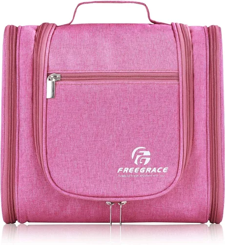 Miniatura 17 de Freegrace bolso para baño premium - organizador para viajes - gancho para colgar duradero - perfecto para accesorios, cosméticos, artículos