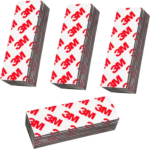 Miniatura 8 de 20 Pack Magnetic Strip, Magnetic Tape with Adhesive Backing, Magnet Strips Heavy Duty (3" X 1") Strong Adhesive Magnetic Strips for DIY, Fridge