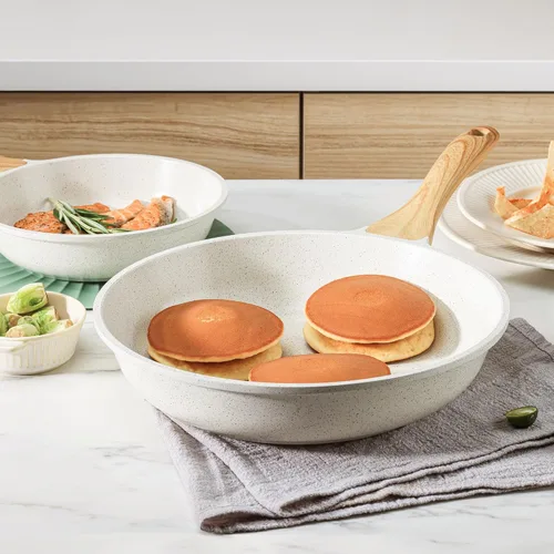 Miniatura 8 de SENSARTE Sartén de cerámica antiadherente para freír, sartén para tortilla de 11 pulgadas, sartén saludable no tóxica compatible con inducción