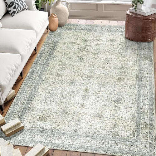 Miniatura 32 de ReaLife Rugs Alfombra pasillo lavable a máquina - Sala de estar, dormitorio, baño, cocina, entrada, oficina - Acolchada de pelo bajo, resistente a