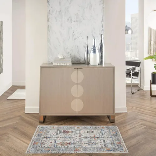 Miniatura 9 de Adiva Rugs - Tapete de área lavable a máquina con parte trasera antideslizante, para sala de estar, dormitorio, baño y cocina, tapete antifatiga