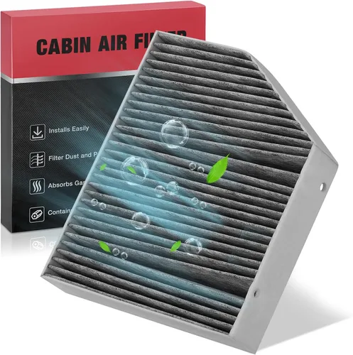 Miniatura 19 de BDFHYK 49357 Filtro de aire de cabina con carbón activado compatible con Mercedes-Benz AMG GT, C180, C200, C250, C300, C350, CLS350, CLS400, CLS500