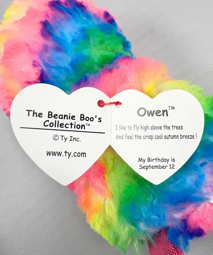 Miniatura 5 de Peluche de búho OWEN multicolor de tamaño regular de felpa, de TY