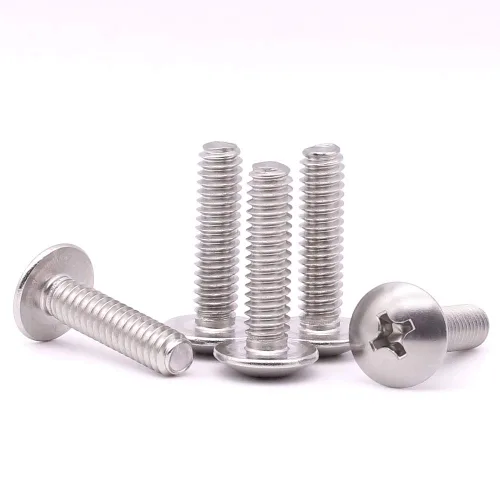 Tornillos Phillips de cabeza de truss de 1/4-20 x 1 (paquete de 25) para pomo de cajón de gabinete, acero inoxidable 304 (18-8), pernos de cabeza de