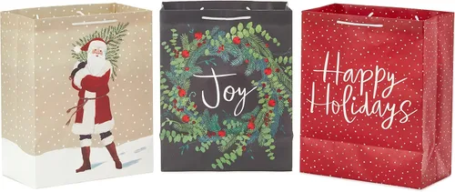 Miniatura 4 de Hallmark Paquete de bolsa de regalo de Navidad grande de 13 pulgadas