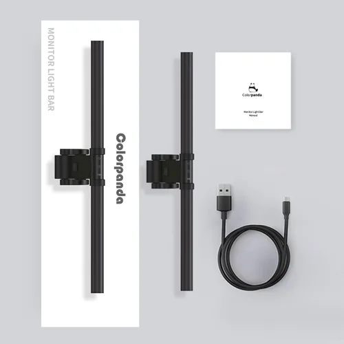 Miniatura 9 de Barra de luz para monitor, apta para monitor curvo/plano, lámpara de trabajo LED de lectura USB para cuidado de los ojos con control táctil, sin