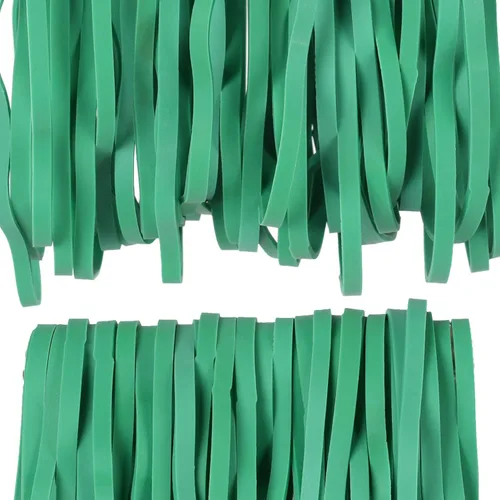 Miniatura 4 de AMUU Bandas de goma grandes planas de longitud 12 pulgadas, 40 piezas, para papeleras de 8-33 galones, bandas elásticas de goma verdes resistentes