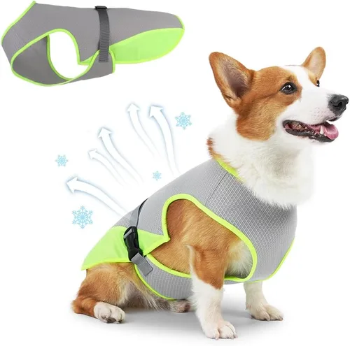 Miniatura 8 de Chaleco refrescante para perros, chaleco fresco y ligero para perros, chaleco refrescante ajustable y cómodo para perros, de malla transpirable