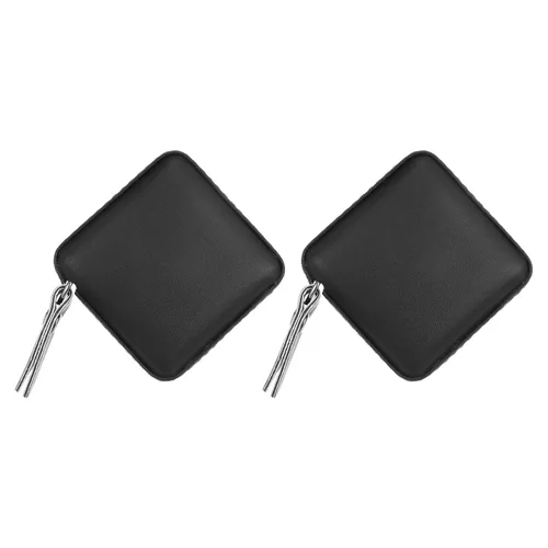 Miniatura 12 de HARFINGTON Cinta métrica retráctil cuadrada de 59.1 in/60 pulgadas, funda de cuero suave, tamaño de bolsillo para cuerpo, tela, medidas de costura