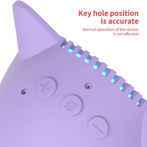 Miniatura 6 de Funda de silicona para Ec/-ho P/-op suave, impermeable, a prueba de polvo, portátil, compatible con accesorios de altavoces Ec-h/o P-o/p (morado)