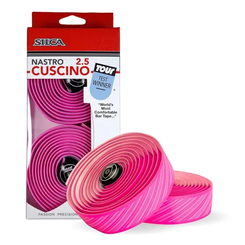 Miniatura 9 de SILCA Nastro Cuscino - Cinta para manillar de bicicleta, color negro de 0.098 pulgadas, cinta de barra de bicicleta extra gruesa, viene con tapones