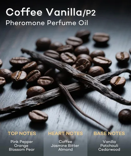 Miniatura 2 de purefittech Aceite de perfume de feromonas para mujer, fragancia enrollable de vainilla de café de larga duración, perfume de aceite esencial puro