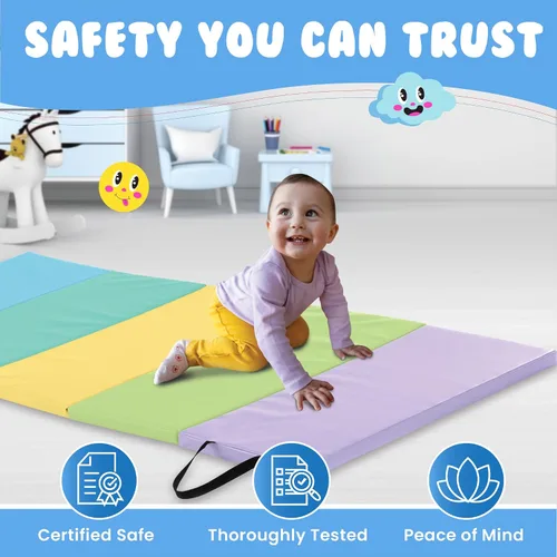 Miniatura 5 de New Bounce Tumbling Mat for Kids - Gymnastics Mat - Folding Exercise Tumble Mat for Home Gyms