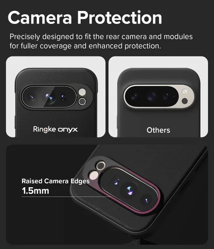 Miniatura 3 de Ringke Onyx [Compatible con MagSafe] Diseñado para funda de Google Pixel 9 Pro XL, tecnología antihuellas previene manchas aceitosas, agarre
