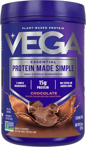 Miniatura 15 de Vega Proteína hecha simple, vainilla, sin estevia vegana a base de plantas en polvo, saludable, sin gluten, proteína de guisante para mujeres