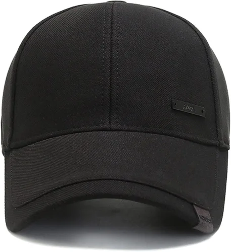 Miniatura 5 de Sombrero vintage de algodón para papá con picos de doble capa ajustable gorra de béisbol de moda para hombre