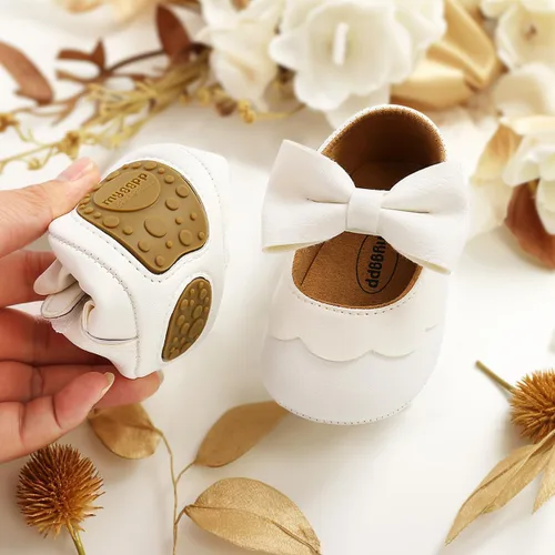 Miniatura 3 de CENCIRILY Zapatos planos Mary Jane para bebés y niñas, antideslizantes, suela suave, para antes de caminar, zapatos de vestir de boda