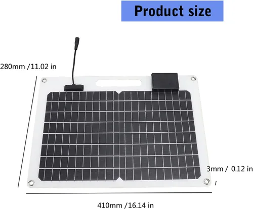 Miniatura 2 de Conjunto de panel solar portátil de 100 W de 18 V, cargadores de panel solar plegables, cargador solar de 12 V 24 V, doble USB, paneles solares a