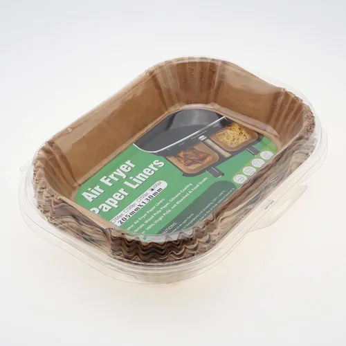 Miniatura 8 de 200 forros de papel desechables para freidora de aire, 5-7 cuartos de galón, rectangulares de grado alimenticio, resistentes a altas temperaturas