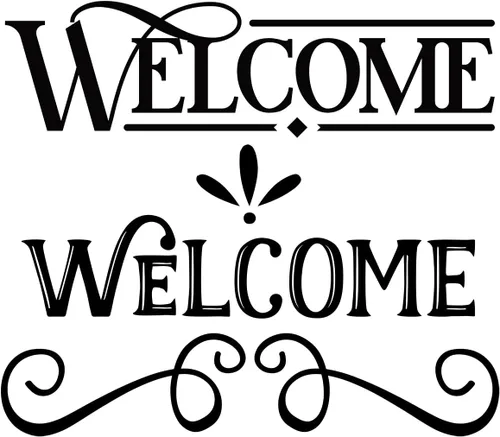 Miniatura 8 de 2 hojas de calcomanías de bienvenida – Calcomanías de vinilo para puerta delantera, cartas de bienvenida, entrada, oficina, dormitorio y puertas