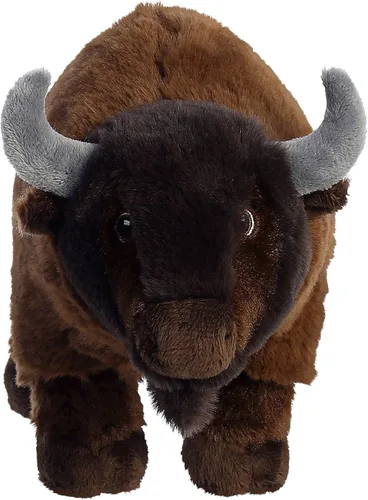 Miniatura 2 de Aurora® Animal de peluche de bisonte Eco Nation™ de fabricación responsable, ideal para aventuras de juego, perfecto para cumpleaños o simplemente