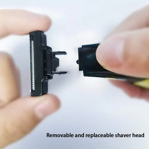Miniatura 5 de INVODA Afeitadora eléctrica y recortadora de barba para hombre, afeitadora recargable en húmedo y seco con 3 protectores de precisión, protector