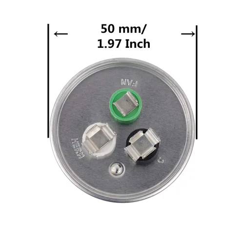 Miniatura 3 de BOJACK 30+5uF 30/5MFD ±6% 370V/440V CBB65 Condensador de arranque circular de doble funcionamiento para motor de CA, arranque de ventilador