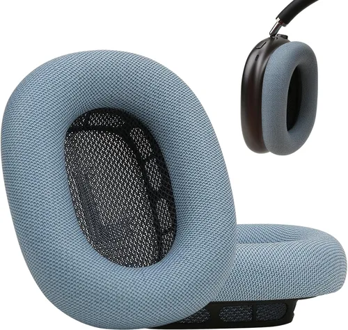 Miniatura 10 de Almohadillas de silicona mejoradas para auriculares AirPods Max 2024, almohadillas cubiertas de cuero proteico con silicona y espuma viscoelástica e