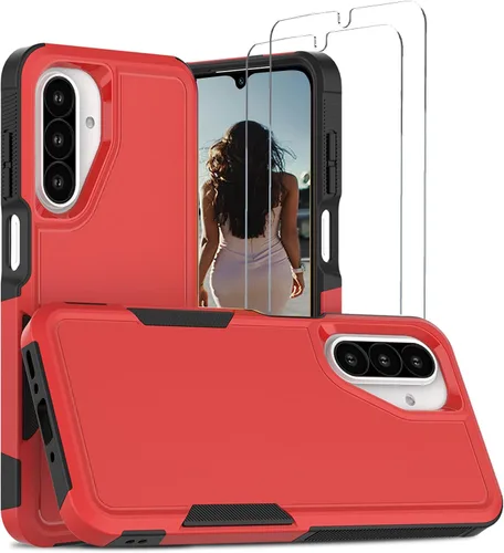 Miniatura 237 de Jeylly Compatible con Samsung Galaxy A22 5G Funda, Funda Samsung A22 5G con 2pcs protectores de pantalla de vidrio templado