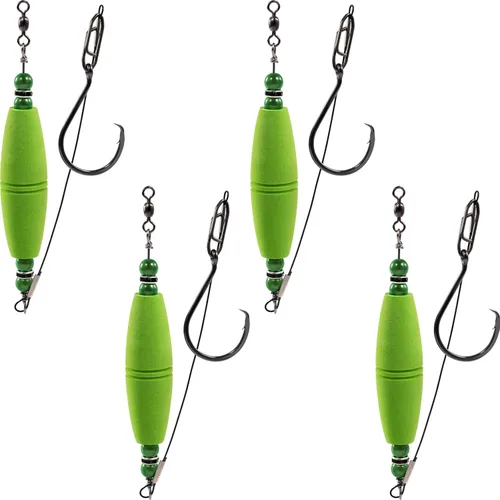 Miniatura 14 de Plataformas de flotador de bagre, bobbers de pesca, corchos, equipo de pesca para gato, combo de clavija de EVA, alta flotabilidad, ganchos Rojo