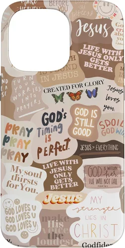 Miniatura 21 de Funda estética para iPhone 17 con frases positivas con versículos bíblicos cristianos
