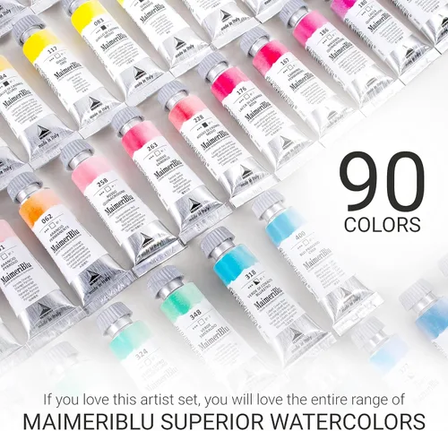 Miniatura 5 de Maimeri Blu, Jeannie Dickson Artist Set, pintura de acuarela, 0.4 fl oz, 6 tubos - Suministros profesionales de pintura de acuarela