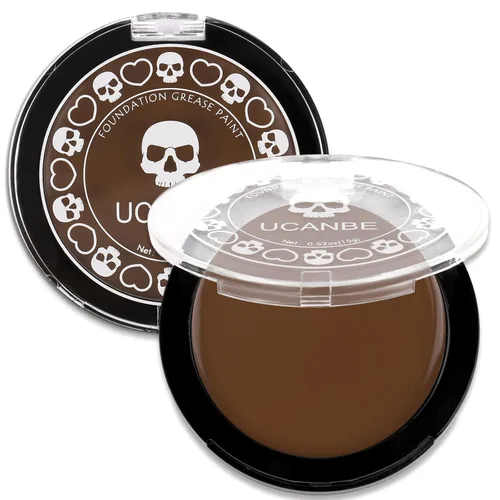 Miniatura 21 de UCANBE Base de maquillaje facial y corporal en crema negra, pintura de grasa profesional no tóxica, paleta de pintura facial para Halloween