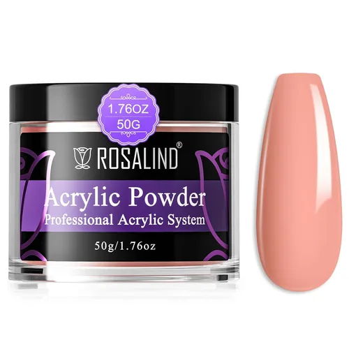 Miniatura 16 de Rosalind Polvo de uñas acrílico negro 50 g/1.76 oz – Polímero de cristal negro polvo de uñas para extensión acrílica, no necesita lámpara