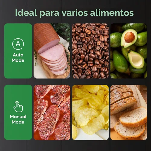 Miniatura 2 de FRESKO Selladora de Alimentos al Vacío con Detección Automática de Bolsas, Doble Sellado Térmico, Almacenamiento Integrado de Rollos de Bolsas