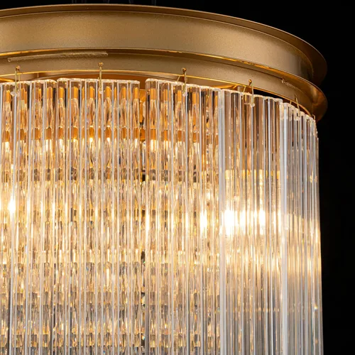 Miniatura 7 de LumFurn D12inch Modern Crystal Ceiling Light, 3-Light Chic Flushmount Close to Ceiling Light Fixture for Kitchen, Hallway & Bedroom, D12 x H12in