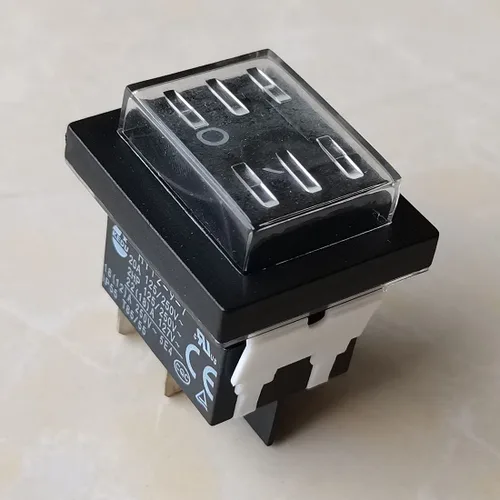Miniatura 4 de 2 interruptores de botón pulsador KeDu HY12-9-7 para aparatos eléctricos domésticos y dispositivos similares, 125/250 V 20 A HY12-9-7 (HY12-9-7)