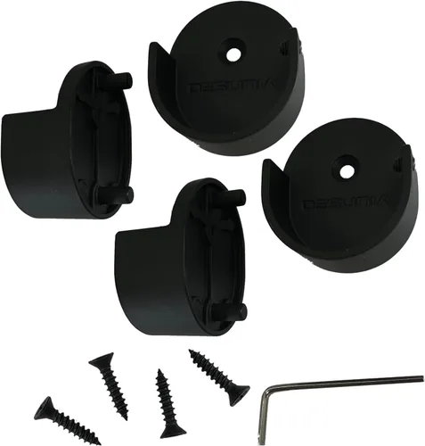 Miniatura 13 de Barra redonda resistente para armario de 48 pulgadas de diámetro, 1.22 pulgadas de diámetro, poste de ropa negro, 1 paquete