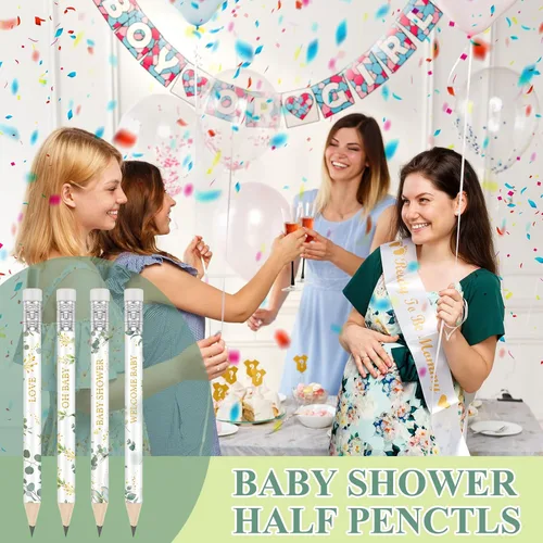 Miniatura 5 de Tinlade 60 Piezas Lápices de Golf Verde Salvia para Baby Shower con Borradores Pequeños Mini Lápices Afilados para Niños para Escuela in Bloom