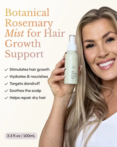 Miniatura 2 de Frøya Organics Ultra Thickening & Growth - Spray tónico hidratante para el cabello para reequilibrar y nutrir el cuero cabelludo seco, con aceite