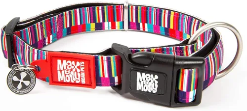 Miniatura 10 de Max & Molly Urban Pets Smart ID - Collar para perro con etiqueta de seguridad QR Gotcha! para mascotas y perfil de mascota personalizado, neopreno