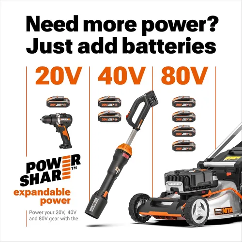 Miniatura 6 de Worx Cortadora de hilo inalámbrica GT3.0 20V PowerShare de 12 pulgadas y recortadora de malezas (1) Batería y cargador incluidos WG163.8
