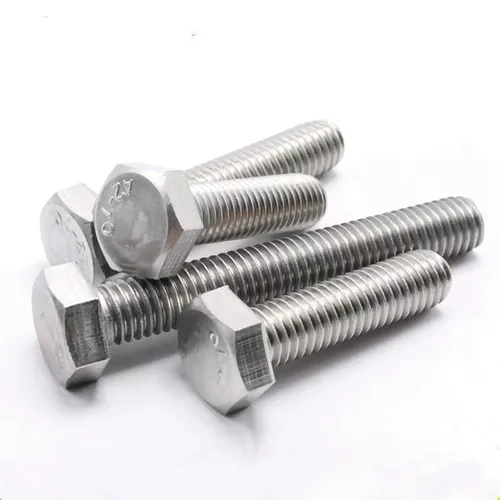 Miniatura 4 de Perno hexagonal M12-0.069 x 1.575 in, tornillos de cabeza hexagonal A2-70 (304) acero inoxidable, DIN933, pernos de grifo hexagonales totalmente